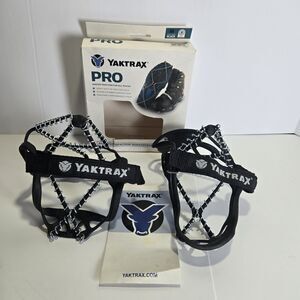 Yaktrax Walk Black Shoe Cleats | Size Medium Womens 10.5-12.5 Mens 9-11
